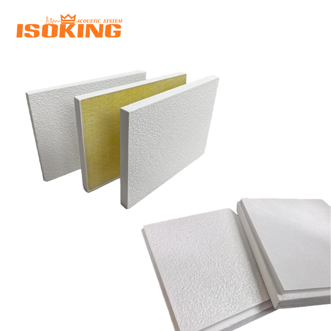 ISOKING Square Edge Fiberglass Ceiling Tiles